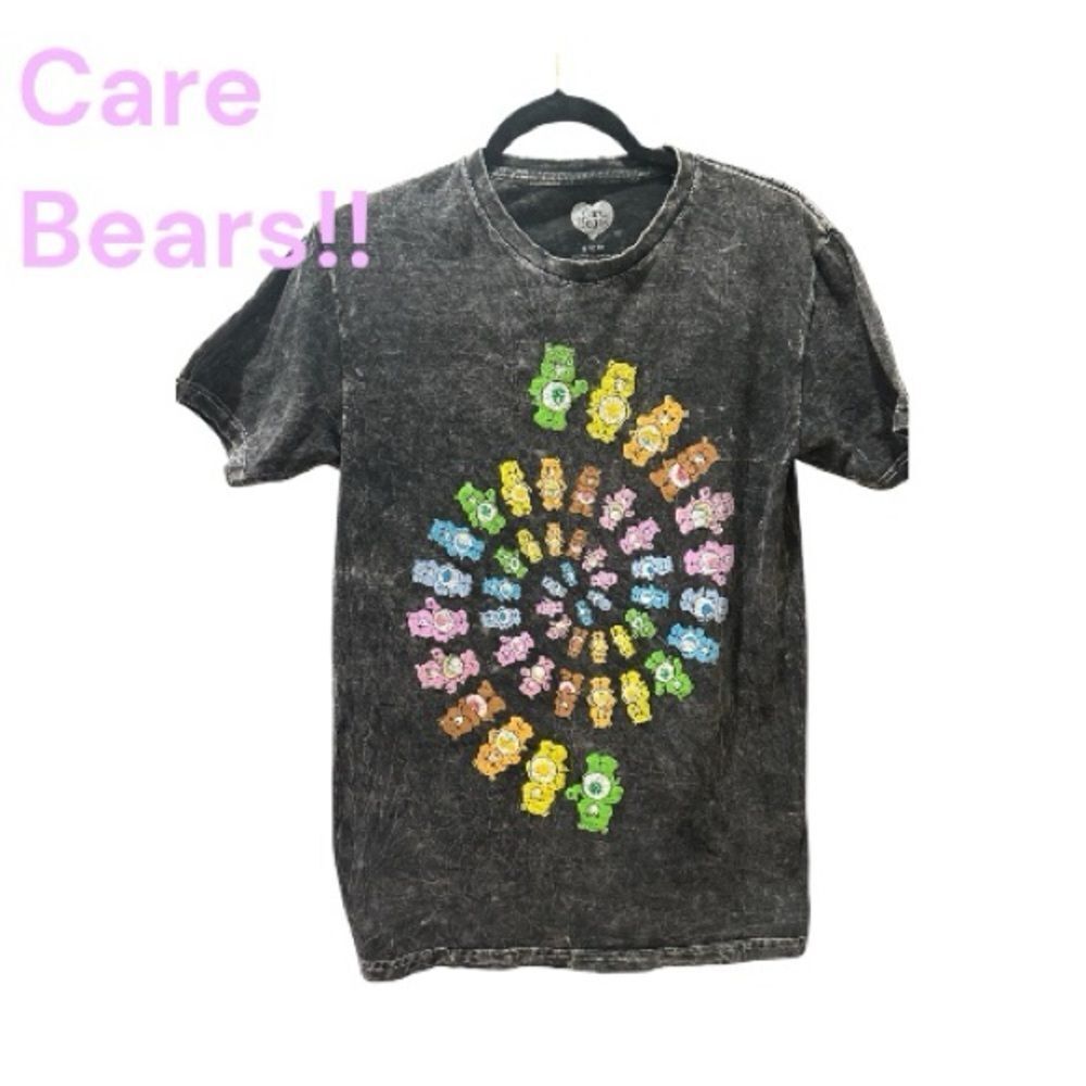 Black Care Bears Graphic T-Shirt